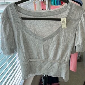 Aerie Gray Women's Top